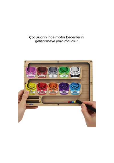Manyetik Labirent Montessori  Matematik Oyunu Harfleri Öğreniyorum Eğitici Oyuncak 25 cm