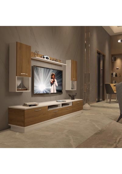 Decoraktiv Trendstyle 5220da Mdf Tv Ünitesi Tv Sehpası Beyaz - Pera