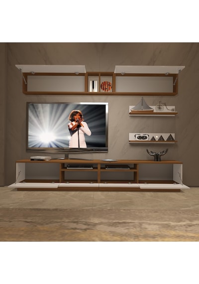 Decoraktiv Trendstyle 5220s Mdf Tv Ünitesi Tv Sehpası Ceviz - Beyaz