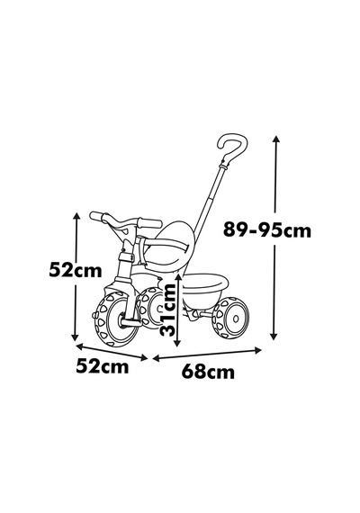 Smoby Be Move Üç Tekerlekli Bisiklet - Pembe 740339 Pembe