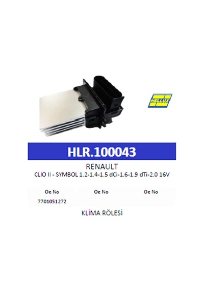 Klima Rölesi Renault Clıo Iı - Symbol 1.2-1.4-1.5