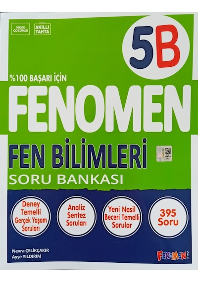 Fenomen 5. Sınıf Fen Bilimleri B Soru Bankası