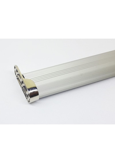 Gardırop Elbise Askı Borusu Alüminyum Dolap Borusu Oval 1 Adet 50 Cm Ve 2 Adet Boru Başlığı Dolap İç