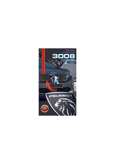 Peugeot Yeni Aslan 3d Kabartmalı Logo Ön Izgara 2008 5008 3008 2