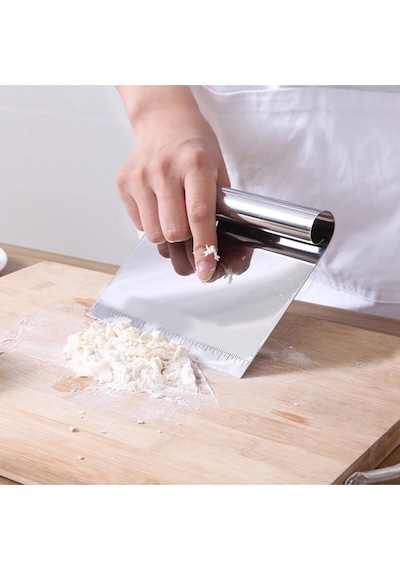 Hamur Kesme Spatulası Ve Pasta Sıvama Spatulası 15 Cm Çelik Metalik Diğer