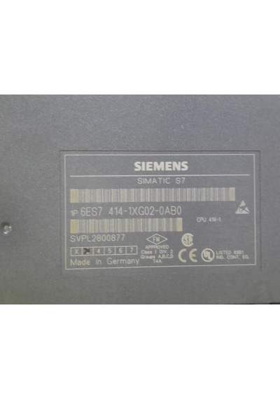 6es7414-1xg02-0ab0 Cpu 414-1 Processor Module 2.e