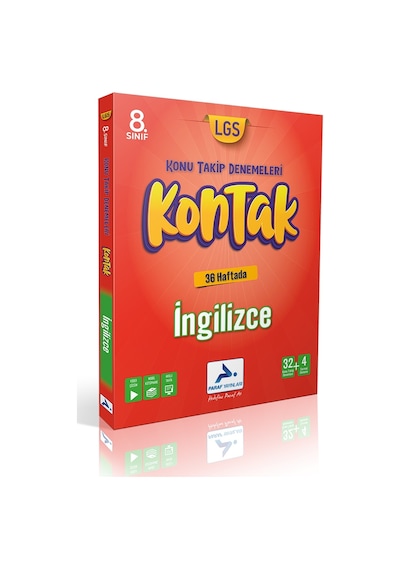 Paraf 8. Sınıf İngilizce 36 Lı Kontak Deneme Konu Takip Denemeleri
