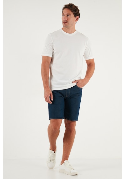 Buratti Pamuklu Regular Fit Bisiklet Yaka Erkek T Shirt 59020204 Ekru