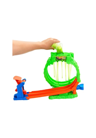 Jmk91 Hot Wheels Monster Trucks Mutant Kaosu Çemberde Yarış Oyun Seti Çok Renkli