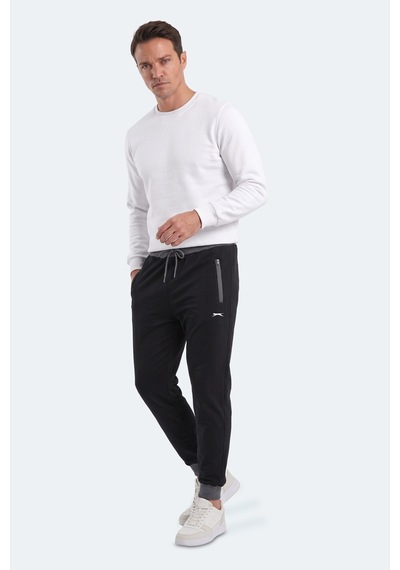 Slazenger Makar Erkek Siyah Eşofman Altı
