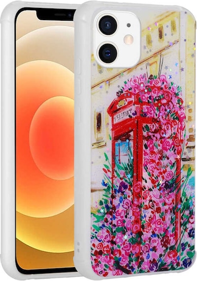 Nourthkiingdom Apple Uyumlu iPhone 11 Kılıf Simli Desenli Kamera Korumalı Parlak Nrtk Popy Kapak - Kalp Kalp