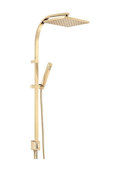 Eca Tiera 102858012 Kolonlu Yağmurlama Tepe Duş Seti Robotu Altın Gold Altın
