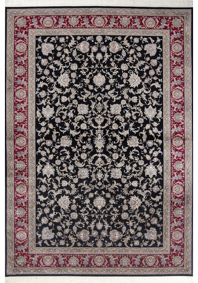 Romans Halı Herat 2807 Siyah Çok Renkli