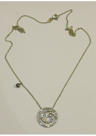 8 Ayar Taşlı Altın Kolye-2.76 Gm-42.00 Cm