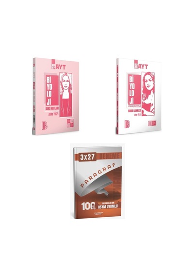 2027 Benim Hocam Ayt Biyoloji Konu + Video Çözümlü Soru + Anla Kazan Paragraf Deneme 3'lü Set