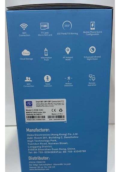 Acme O-kam3040 Wıfı Ptz 3+3mp Smart Kamera