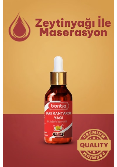 Sarı Kantaron Yağı 20 Ml Zeytinyağı Maserasyon, Eklem & Kas , Yara Tahriş  20 ML