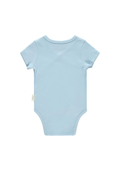 Civil Baby Bebek Organik Çıtçıtlı Badi 0-3 Ay Mavi 14330R008SS1-3 Mavi
