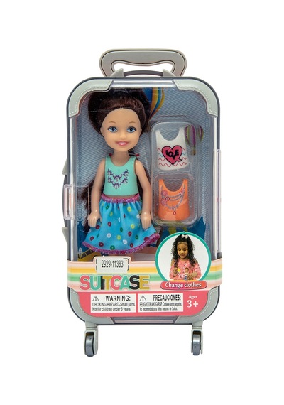 M Toys Bebek Oyun Seti Çantalı 13 Cm 2929-11383 - 4 Adet Tarı