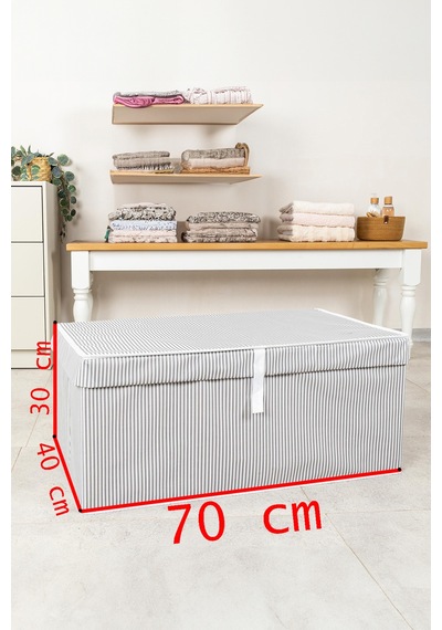 Kartonlu Hurç Mega Plus 70 40 30 Cm 70 X 40 Kumaş Gri Eg Diğer
