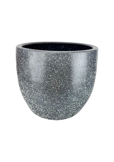 Bitki Tasarımı Ev Dekorasyon Aksesuar Gri Granit Toprak Saksı Saksılık Salon Çiçeklik - 19 Cm Belirtilmemis