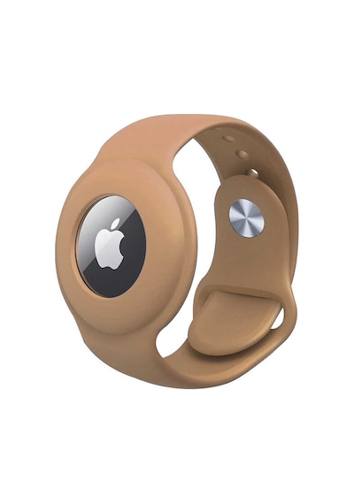 Apple Uyumlu AirTag Anahtarlık Mkst Kordon-gold Gold