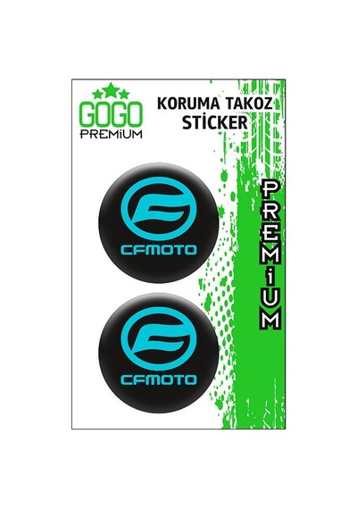 Cf Moto Uyumlu Koruma Takozu İkili Damla Sticker Mavi