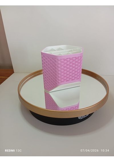 Modern Kalemlik Beyaz - Açık Pembe