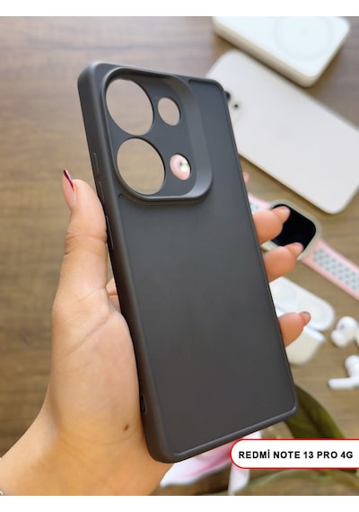 Redmi Note 13 Pro 4g Uyumlu Kamera Korumalı Darbeye Dayanıklı Renk Atmayan Keep Silikon Kılıf Siyah