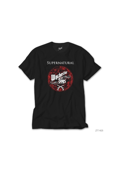 Supernatural Wincester Siyah Tişört