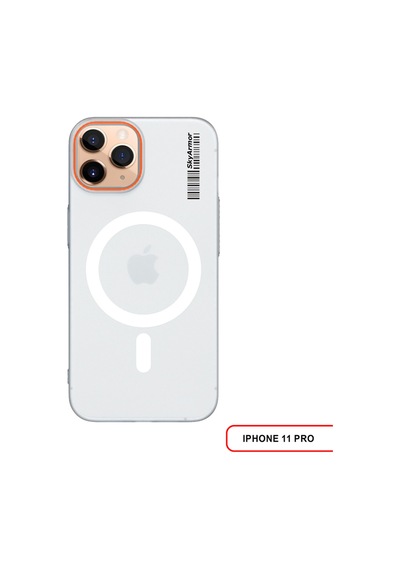 Apple iPhone 11 Pro Magsafe Uyumlu Mat Sert Klein Kılıf Beyaz