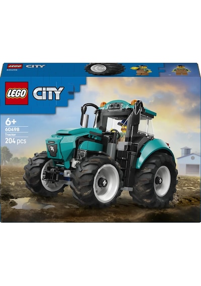 LEGO® City Traktör 60498 - 6 Yaş ve Üzeri Çocuklar İçin Çiftçi Minifigürlü Yaratıcı Oyuncak Yapım Seti (88 Parça)