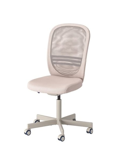 Ikea Flıntan Çalışma Sandalyesi, Bej, Kolçaksız Ikea Flıntan Çalışma Sandalyesi, Bej, Kolçaksız