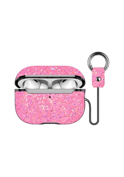 Onegif Apple Uyumlu Airpods Pro 2 nesil Bright Simli Kapak Pembe