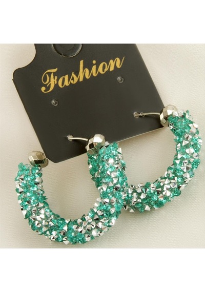 Zenviac456 Swarovski Fitil Küpe Zenviac45678 Yeşil-1