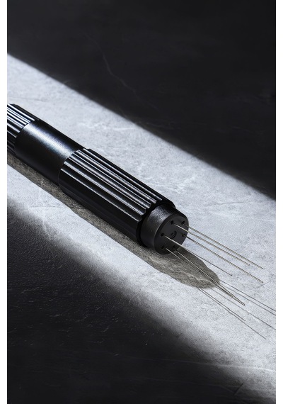 Magnetik İstasyonlu Espresso Makinası Needle Kahve Karıştırma İğnesi Espresso İğnesi Mt264 Siyah