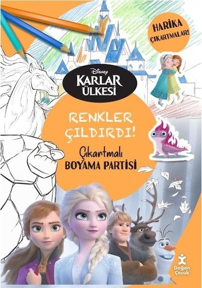 Disney Karlar Ülkesi Renkler Çıldırdı! Çıkartmalı Boyama Partisi- Doğan Çocuk