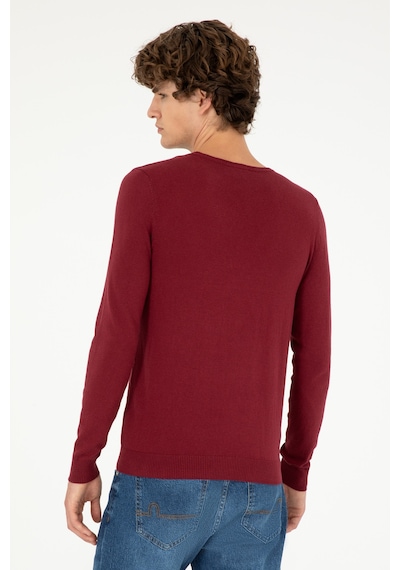 U.s. Polo Assn. Erkek Bordo Kazak /triko 50293505-vr014 Bordo