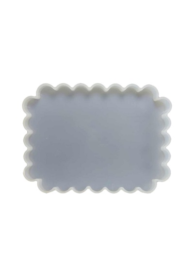 Epoksi Silikon Kalıp Fırfırlı Tepsi Kalıbı 14 X 19 Cm