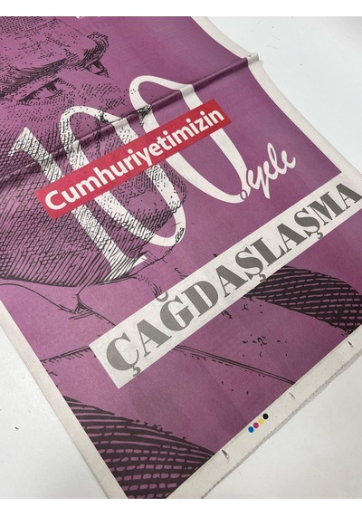 29 Ekim 2023 Cumhuriyet Gazetesi Eki Çağdaşlaşma  Teşhir Ürün