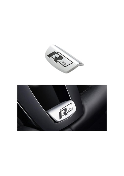 Volkswagen R-line Logolu Siyah Direksiyon Logosu Geçmeli Model Dıka01-02 siyah