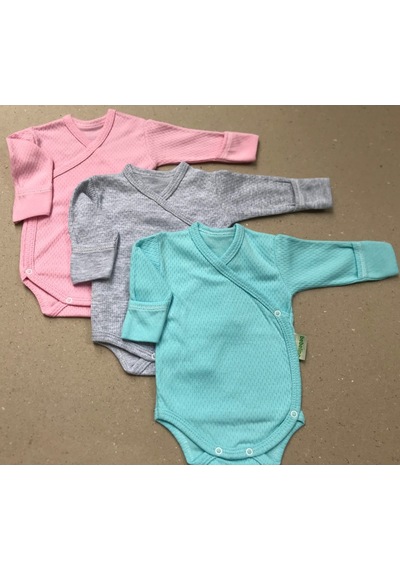 Özdemirli Bebe Özdemirlitekstil Bebelino Kız Bebek Çıtçıtlı Badi Kruvaze 3'Lü Paket Çok Renkli