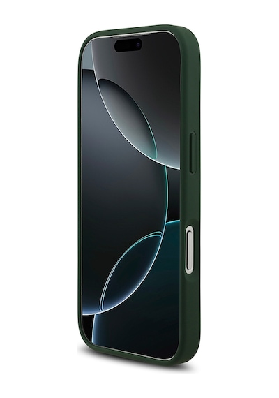 Apple Uyumlu iPhone 17 Pro Kılıf Lacoste Lisanslı M-safe Şarj Özellikli Pu Deri Metal Logolu Kapak Yeşil Yeşil
