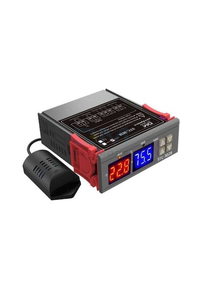 Sineparelektronik-Stc-3028 Ac 110-220V Lcd Ekranlı Nem Sıcaklık Kontrol Modülü