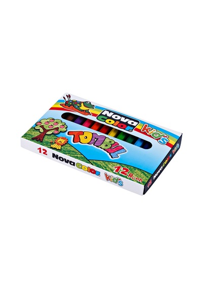Hobi-Marketart Nova Color Tombul Crayon Mum Boya 12 Renk - 322435145