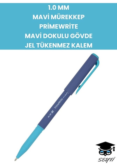 0.7 Mm Mavi Mürekkep Mat Dokulu Gövde Tükenmez Kalem Seti 4 Adet