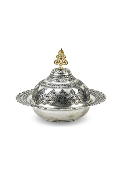 Eskitme Zımbalı Yuvarlak Bakır Sahan