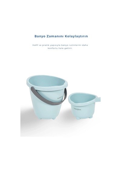 Babyjem Elegant Kova & Maşrapa Set Mavi