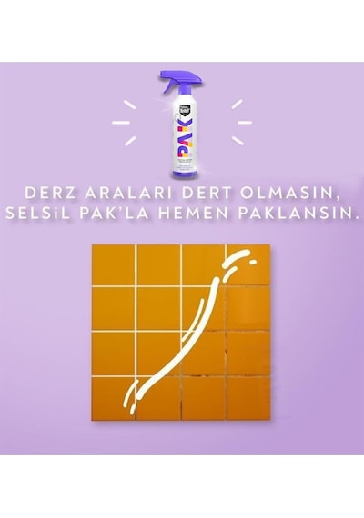 Selsil Pak Mucize Köpük Sprey Yüzey Temizleyici 12 x 500 ML