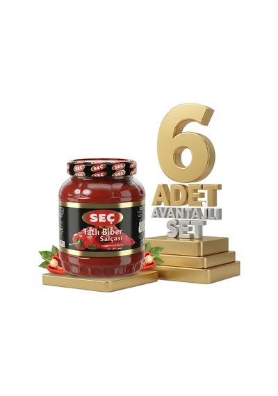 Seç Tatlı Biber Salçası 6x1600 Gr